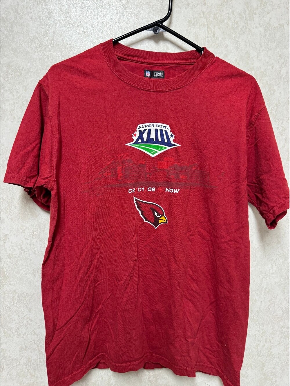 Vintage NFL Team Apparel Arizona Cardinals Super Bowl XLIII T-Shirt Men's Size M
